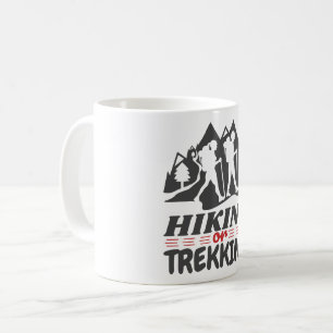 Wandern oder Trekking Kaffeetasse