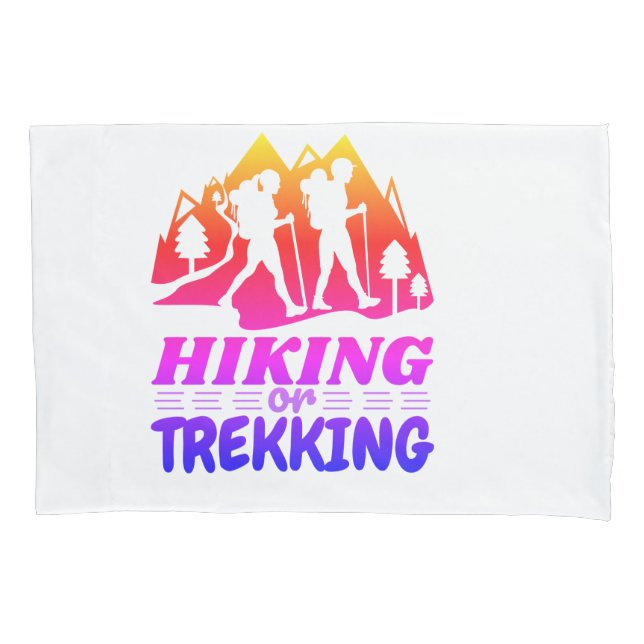 Wandern oder Trekking Kissenbezug (Vorderseite)