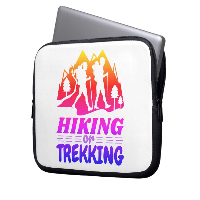 Wandern oder Trekking Laptopschutzhülle (Vorderseite Links)
