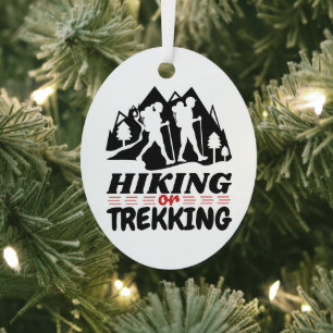 Wandern oder Trekking Ornament Aus Metall