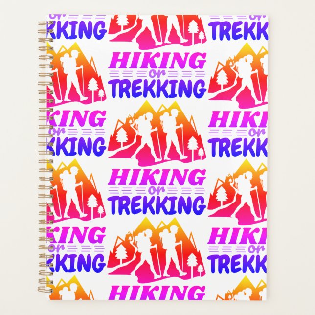 Wandern oder Trekking Planer (Vorderseite)