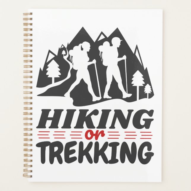 Wandern oder Trekking Planer (Vorderseite)