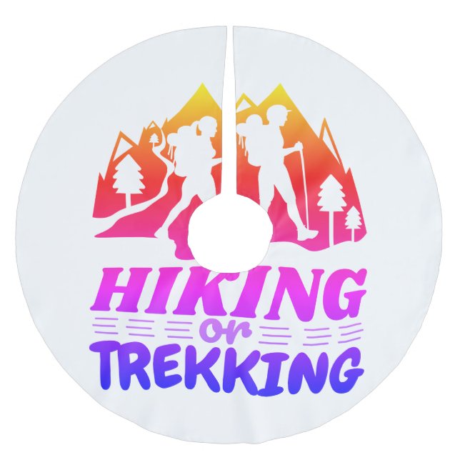 Wandern oder Trekking Polyester Weihnachtsbaumdecke (Vorderseite)