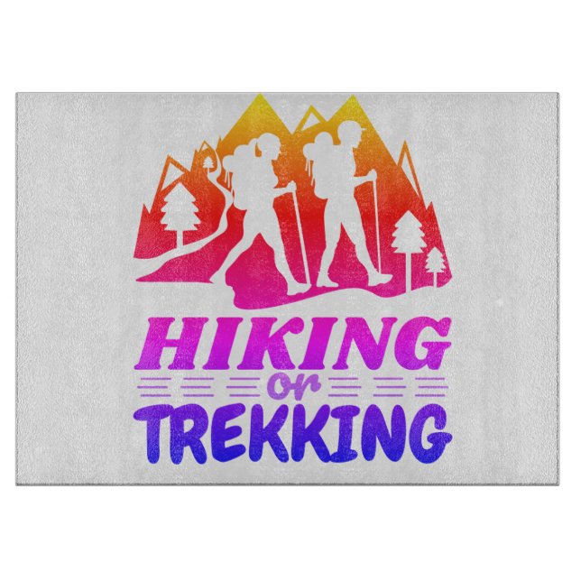 Wandern oder Trekking Schneidebrett (Vorderseite)