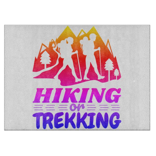 Wandern oder Trekking Schneidebrett (Vorderseite)