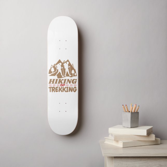 Wandern oder Trekking Skateboard (Wandkunst)