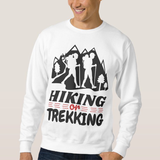 Wandern oder Trekking Sweatshirt (Vorderseite)