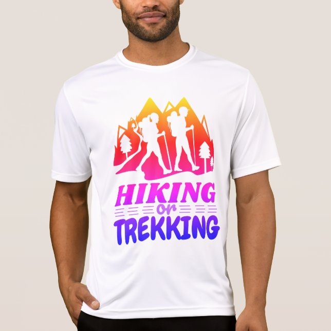 Wandern oder Trekking T-Shirt (Vorderseite)