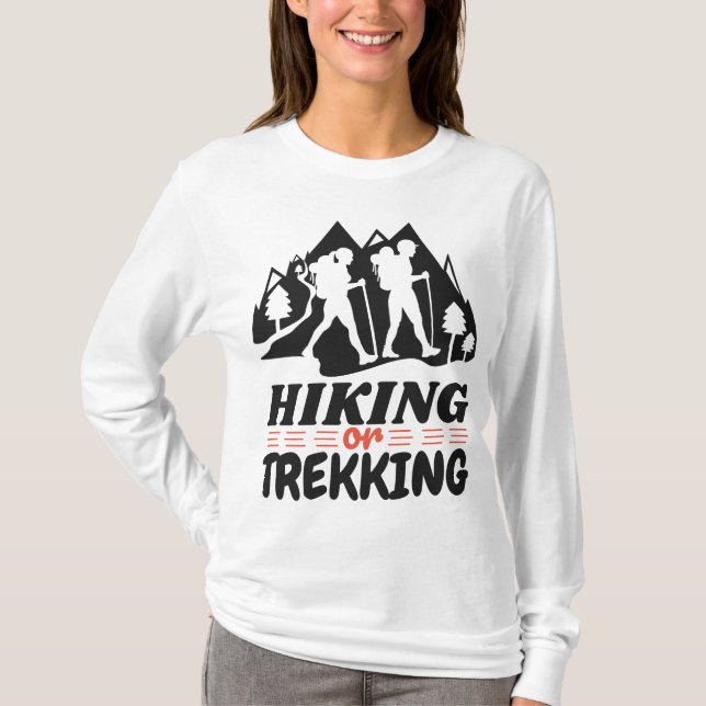 Wandern oder Trekking T-Shirt (Vorderseite)