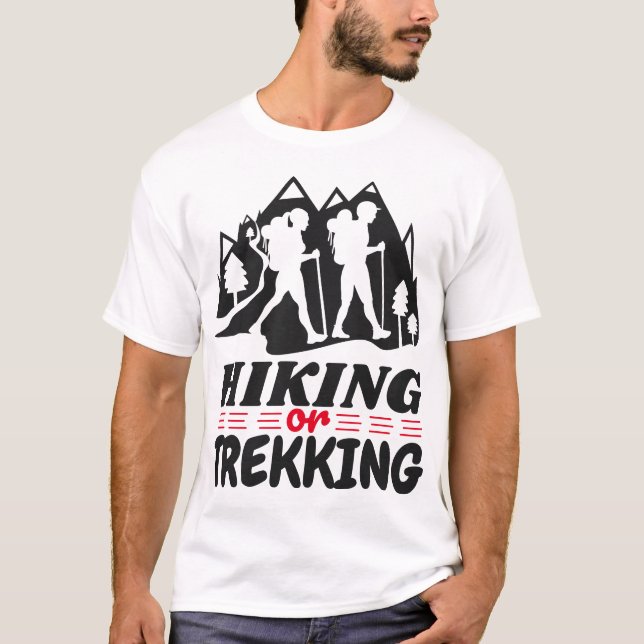 Wandern oder Trekking T-Shirt (Vorderseite)