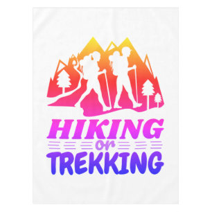 Wandern oder Trekking Tischdecke
