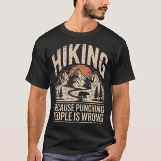 Wandern Outdoor Lustig Wanderer Naturpfad T-Shirt