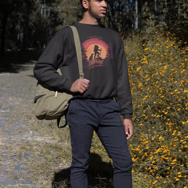 Wandern Outdoorhund Papa Mama Abenteuer Sweatshirt (Von Creator hochgeladen)