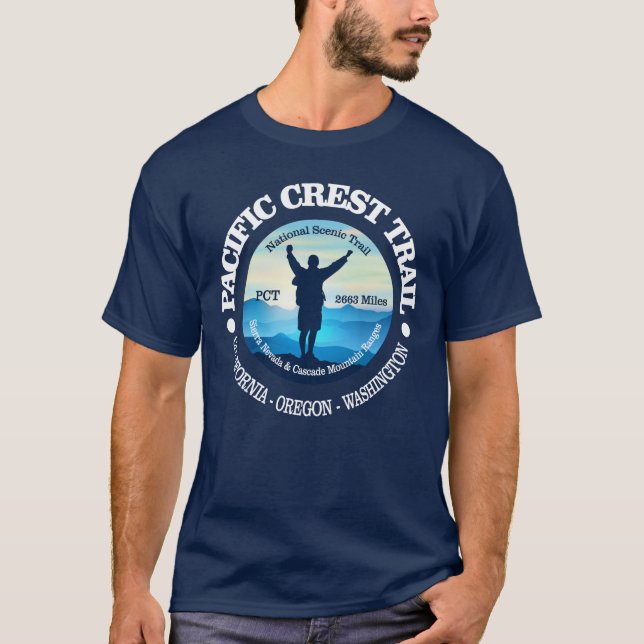 Wandern (Pazifischer Wappen-Pfad) T-Shirt (Vorderseite)