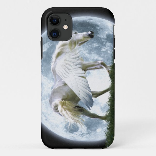 Wandern Pegasus & Vollmond Fantasy Kunstmuseum Case-Mate iPhone Hülle (Rückseite)