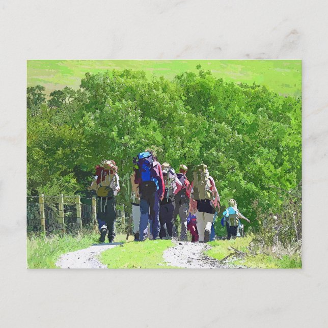 WANDERN POSTKARTE (Vorderseite)