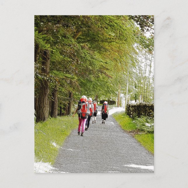 WANDERN POSTKARTE (Vorderseite)