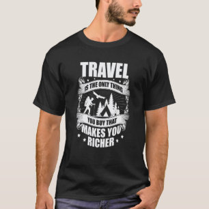 Wandern Rucksacktour Bergsteigen Camping Trekking T-Shirt