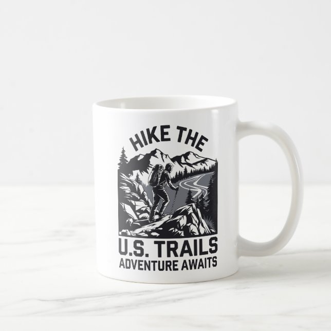 Wandern Sie das Abenteuer der US-Trails erwartet G Kaffeetasse (Rechts)