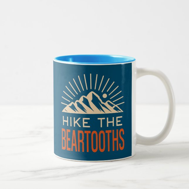 Wandern Sie den Sonnenaufgang der Bärentäler Zweifarbige Tasse (Rechts)