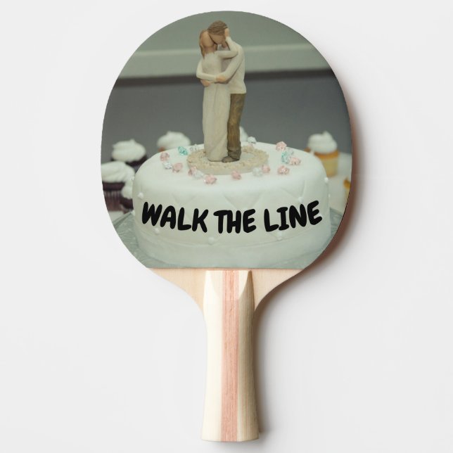 WANDERN SIE DIE LINIENWEITEN GIFT PING PONG PADDLE TISCHTENNIS SCHLÄGER (Vorderseite)