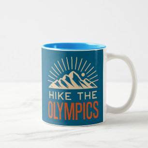 Wandern Sie die Olympic Mountains Washington Sunbu Zweifarbige Tasse