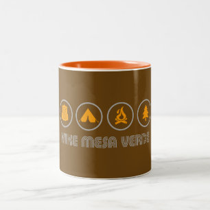 Wandern Sie durch den Mesa Verde Nationalpark Zweifarbige Tasse