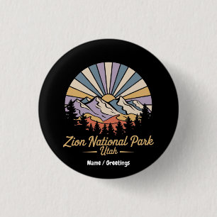 Wandern Sie durch den Zion National Park Utah und Button