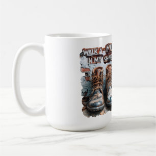 Wandern Sie eine Meile in meinen Schuhen - Inspira Kaffeetasse