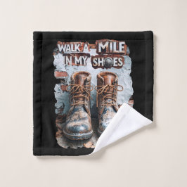 Wandern Sie eine Meile in meinen Schuhen - Inspira Waschlappen