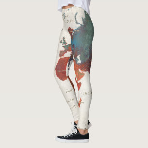Wandern Sie häufig, wandern Sie immer Karte mit Leggings