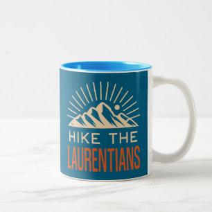 Wandern Sie in den Laurentinischen Bergen Quebec S Zweifarbige Tasse