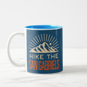 Wandern Sie in die San Gabriel Mountains Californi Zweifarbige Tasse
