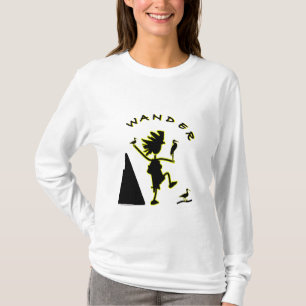 Wandern Sie in Schwarzes T-Shirt
