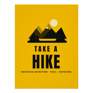 Wandern Sie Los Bergabenteuer Wandern Outdoor-Wand Poster
