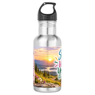 Wandern Sie los, wo Sie sind Wasserflasche