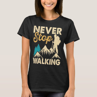 Wandern Sie nie aufhörend Bergabenteuer T-Shirt