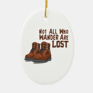 Wandern Sie verloren Keramik Ornament