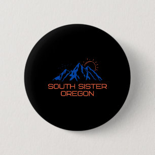 Wandern South Sister Oregon Bergsteigen T-Shirt F Button