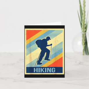 Wandern Sportliebhaber Vintage Retro Karte