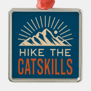 Wandern The Catskills New York Sunburst Ornament Aus Metall