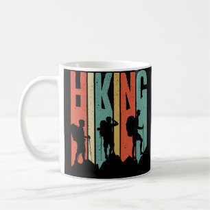 Wandern Themenabenteuer Shirt, Vintages Wandern Kaffeetasse