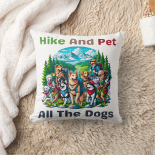 Wandern und Haustiere alle Hunde im Freien Wandern Kissen