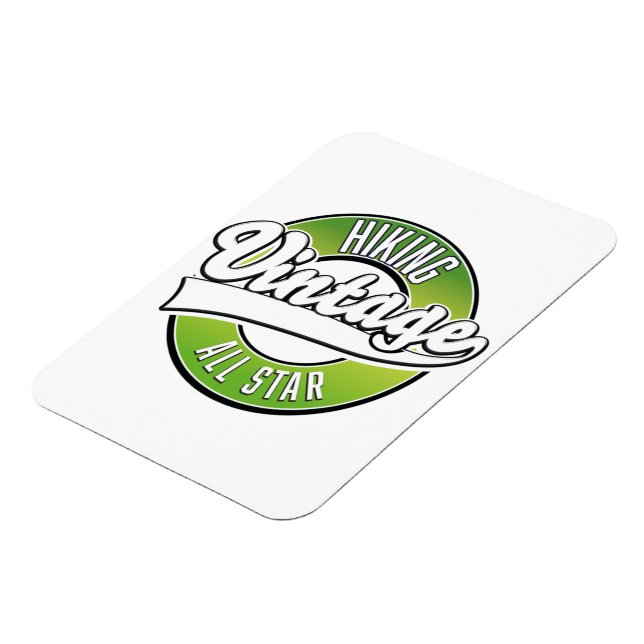 Wandern Vintag Magnet (Linke Seite)