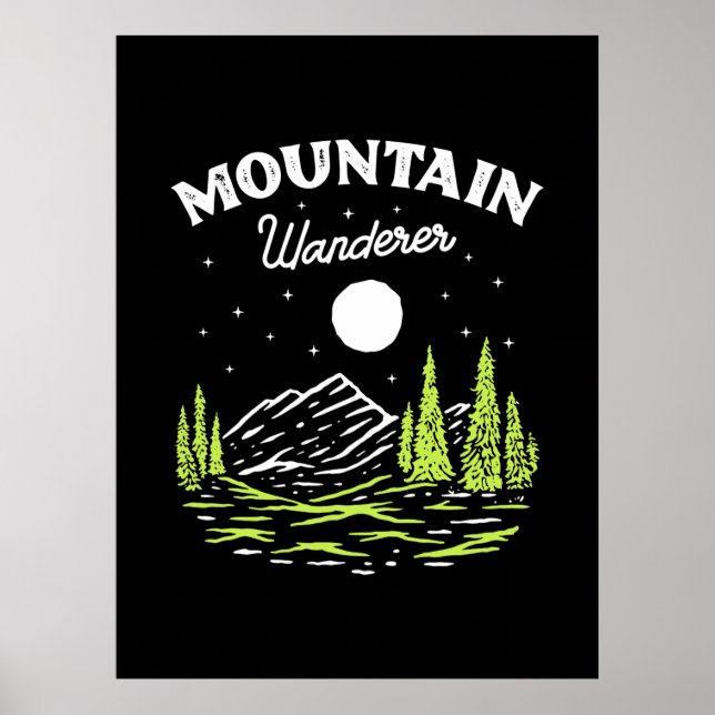 Wandern Wanderer Poster (Vorne)