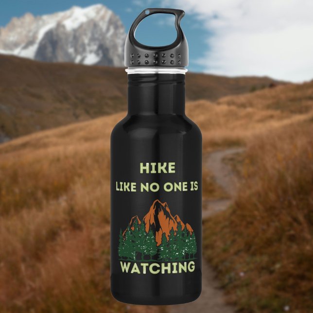 Wandern wie niemand beobachtet die Höhe der Wander Edelstahlflasche (Von Creator hochgeladen)