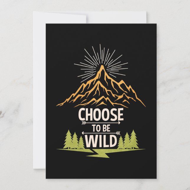 Wandern: Wild sein Save The Date (Vorderseite)