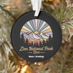 Wandern Zion Nationalpark California Ornament