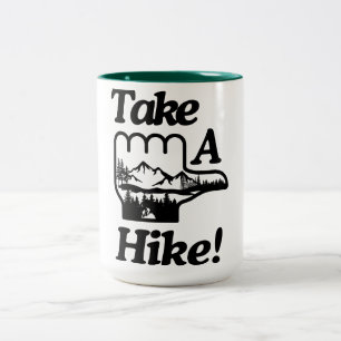 Wandern Zweifarbige Tasse