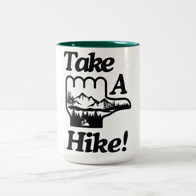 Wandern Zweifarbige Tasse (Mittel)